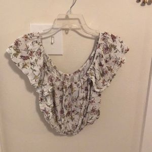 off the shoulder crop top